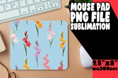 Watercolor Boho Blossom Mouse Pad Serenade Design PNG Product Image 1