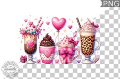 Valentine&#039;s Day Coffee - Valentine Clipart Sublimation Product Image 1