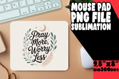 Radiant Mouse Pad Sublimation PNG, Religious Product Image 1