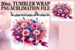 RADIANT SMILES 20oz TUMBLER WRAP, Flowers Product Image 1