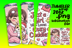 VIVID 20oz Tumbler Wrap for Creative Ideas , Just A Girl Product Image 1