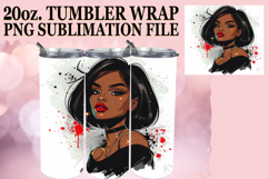 RADIANT LOVE 20oz TUMBLER WRAP, Xmas Girl Product Image 1