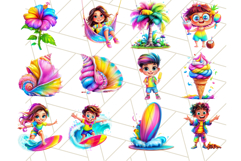 Bright Summer PNG Clipart, Printable Beach Graphics Product Image 8