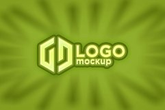 Green Embossed Logo Mockup Template Product Image 1