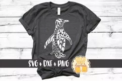 Penguin - Zen Doodle Art - Animal SVG PNG DXF Files Product Image 1
