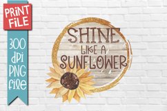 Sunflower Sublimation Design Product Image 1