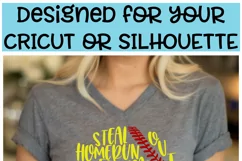 Softball Mom Word Art - A Sports Cricut Cut File Product Image 2