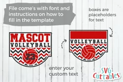 Volleyball SVG | Volleyball Template 0032 | Shirt Design Product Image 4