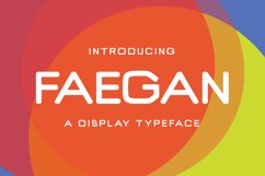 Faegan Typeface Product Image 1