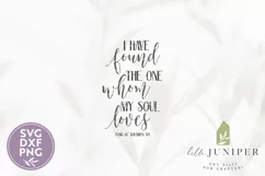 I Have Found The One, Song of Solomon Christian SVG Product Image 2