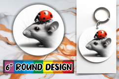 Radiant Circle Coaster Sublimation, Cute Animals Product Image 1