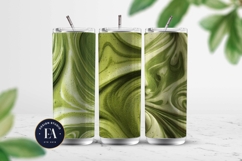 Matcha Latte Swirl Pattern, Creamy Matcha Abstract Paper Product Image 2