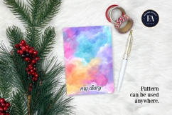 Watercolor Wash Digital Paper | Seamless Rainbow Texture Product Image 4