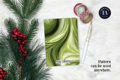 Matcha Latte Swirl Pattern, Creamy Matcha Abstract Paper Product Image 4