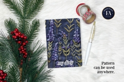 Embroidered Denim Digital Paper| Floral Denim Pattern Product Image 4