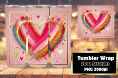 Elegant 20oz Tumbler Design , Heart Product Image 1