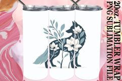 SWEET SERENITY 20oz TUMBLER WRAP, Flower Animals Product Image 1