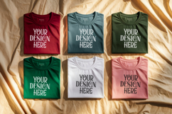 Christmas Family Matching Group Flat Lay T-Shirt Mockups Product Image 1