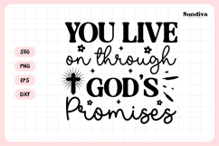 Christian Memorial Quote SVG | God&#039;s Promises Product Image 3