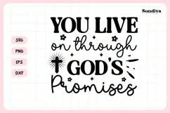 Christian Memorial Quote SVG | God's Promises Product Image 3