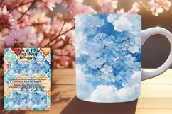 Mug Wrap Sublimation 11oz/15oz Design Bright Flowers Product Image 1