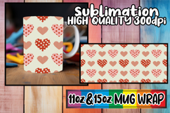 Simply stunning sublimation 11oz 15oz mug wrap, Valentine's Product Image 1