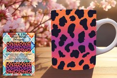 Glitter Leopard Print Mug Wrap 11oz/15oz Designs Product Image 1