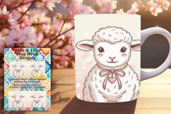 Vibrant 11oz Mug Wrap Png Template , Valenines Animals Product Image 1