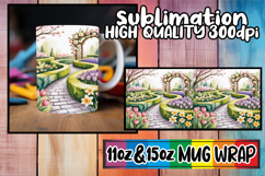 Radiant dreams 11oz 15oz mug wrap, Spring Product Image 1