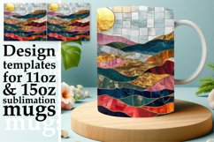 Shimmering Lily Lane Mug Wrap: Sublimation, 11oz &amp; 15oz Product Image 1