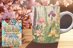 Elegant Vintage Garden Mug Wrap Sublimation 11oz Product Image 1
