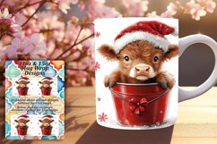 Delightful 15oz Mug Wrap Png Template , Christmas Product Image 1