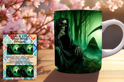 Dynamic 11oz Mug Wrap Png Design , Horror Halloween Product Image 1