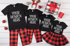 Christmas Family Matching Group T-Shirt Mockups | Holiday Fl Product Image 1