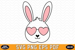 Cute Bunny SVG Sublimation Design | Sublimation Product Image 1