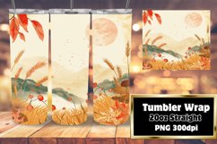 Watercolor Tumbler Design | 20oz Autumn Fall Wrap Product Image 1