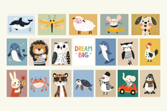 Colorful Kids Wall Art Nursery Cute Printable Posters Product Image 6