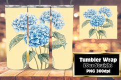 20oz Watercolor Flower Design Wrap for Sublimation Tumbler Product Image 1