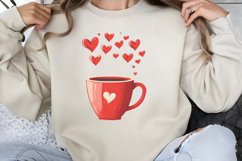 Cute Watercolor Valentines Day Clipart PNG Product Image 1