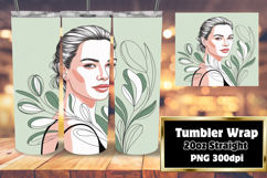 Customizable Sublimation Tumbler 20oz , Beauty Woman Product Image 1