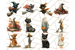Vintage Halloween PNG Clipart, 1950s Retro Graphics Clip Art Product Image 9