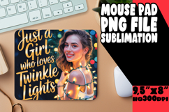 Luminous DESK pad Artistic Touch, Just A Girl Product Image 1