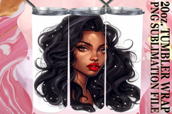 PRESENT OF SERENITY 20oz TUMBLER WRAP, Xmas Girl Product Image 1