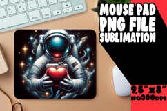 BLISSFUL mouse pad Playful Design, Astronaut Product Image 1