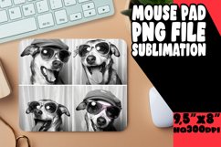 Amusing Dog Photo Sublimation Mouse Pad Design for Unique Pr Product Image 1
