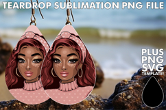 Joyful Teardrop Earrings Designs, Afro Girl Product Image 1
