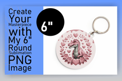 Elegant Round Design Coaster Template , Cute Dino Product Image 1