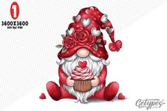 Valentine Gnome Sublimation Clipart - High Quality Design Product Image 4