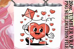 Blissful Moments 20oz tumbler wrap, Valenines Heart Product Image 1