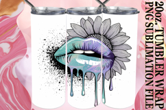 PRESENT OF HARMONY 20oz TUMBLER WRAP, Dripping Lips Product Image 1